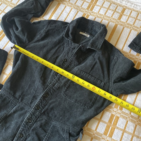 OUTERKNOWN Cotton/Hemp Corduroy Boiler Jumpsuit sz M - Distressed Black - Picture 4 of 14